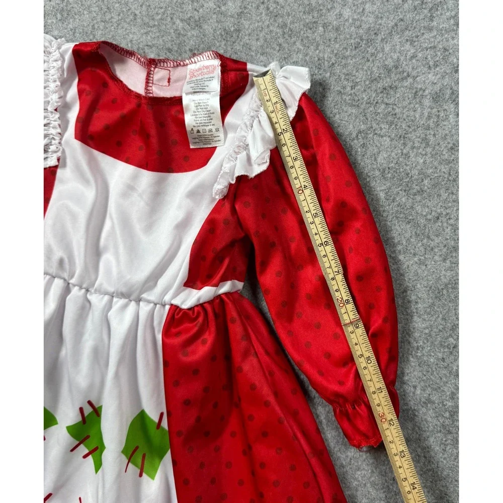 Inspirit Designs Strawberry Shortcake Toddler Costume Dress 3T 4T Red Polka Dot